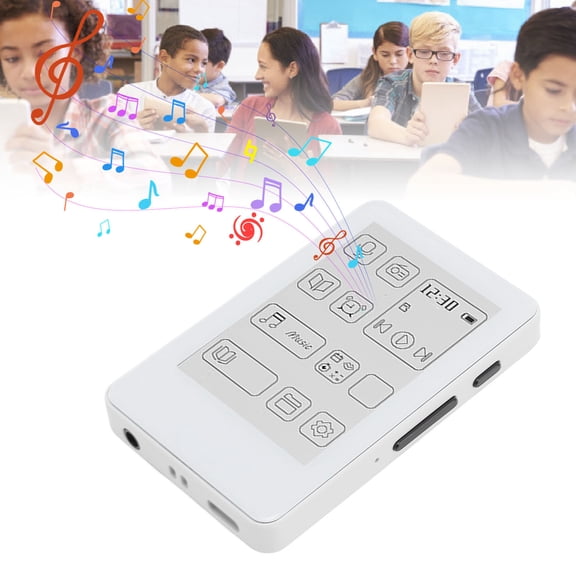 Elowen MP3 Music PlayerPortable Ink Screen MP3 Music Player, Type-C Charging MP3 Player Lightweight Electronic Book Function for Home
