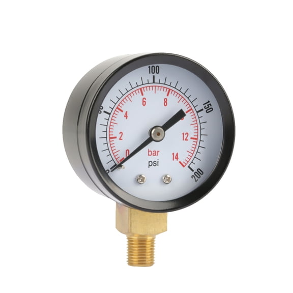 Elowen Manometer Pressure Gauge Manometer Dial Instrument NPT 1/8 Air Water Oil Measurement Tool
