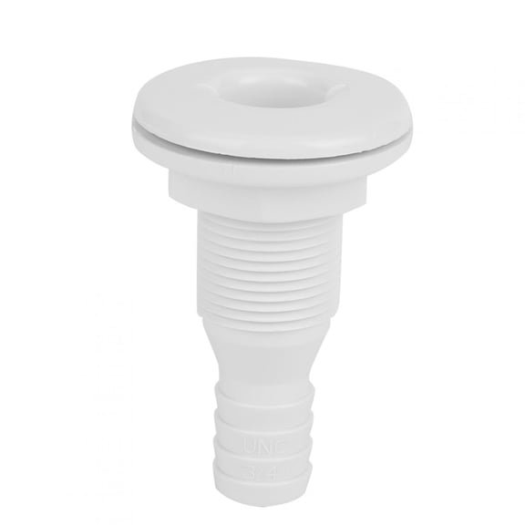 Elowen Marine Accessory PLASTIC ABS 3/4IN WHITE Marine Thru Hull Boat Drain Outlet Plug - sturdy for Caravans RV Trucks