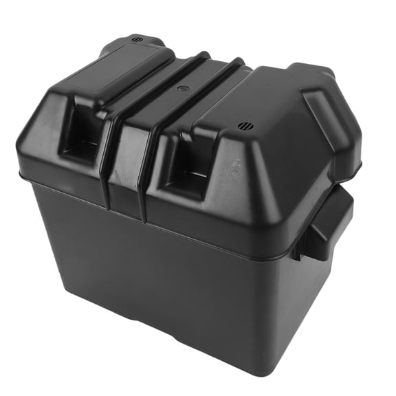 Elowen Marine Battery Box RV Battery Box, Versatile Marine Battery Box Easy To Use Anti Impact Convenient Handle with Straps and Hardware for Travel Trailer