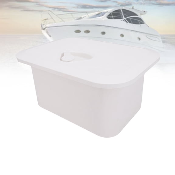 Elowen Marine Storage Box Marine Boat Storage Box, Deck Storage Compartment ABS for Bait Fishing Gear Tools