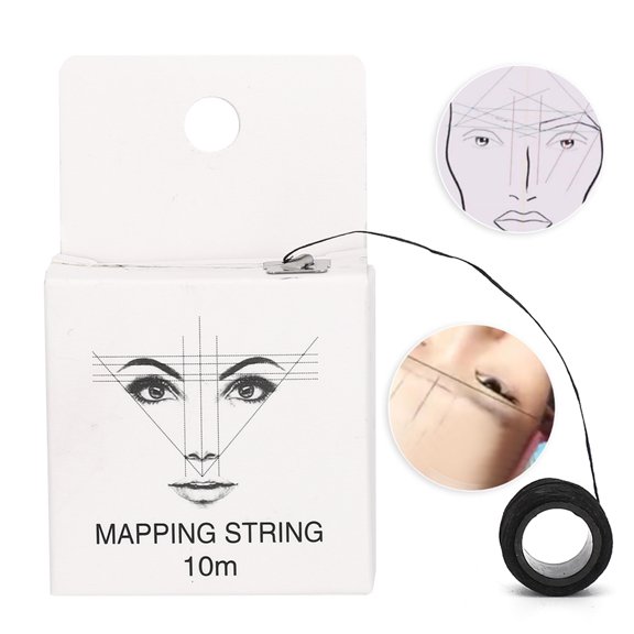 Elowen Microblading Marker String 10m Pre Inked Mapping String Microblading Eyebrow Marker Thread Line Tool
