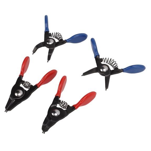 Elowen Mini Circlip Plier Set Mini Snap Ring Plier Set, Small Circlip Plier 4pcs for Internal External Circlips