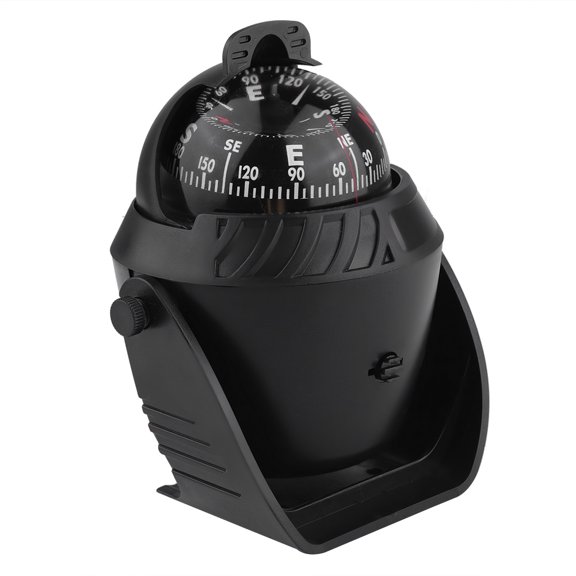 Elowen Mini, Portable Stand Compass, sturdy Magnet Car Dashboard Compass with Magnifier, for Marine Boat Truck