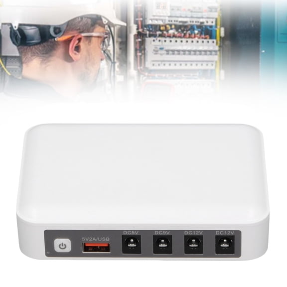 Elowen Mini UPS Battery Backup Mini UPS 6000mAh Large Capacity Power Supply Guard Router Uninterruptible Iron