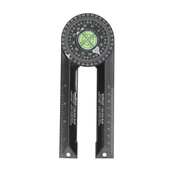 Elowen Miter Saw Protractor Angle Finder MiterSawProtractor, CNC Machining MiterSawProtractorAngleFinder Portable EngravedScale Accurate for Woodworking