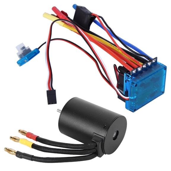 Elowen Motor ESCRC Car Motor ESC, 50000 RPM RC Car 3650 Motor for 1/10 RC Car Model 120A