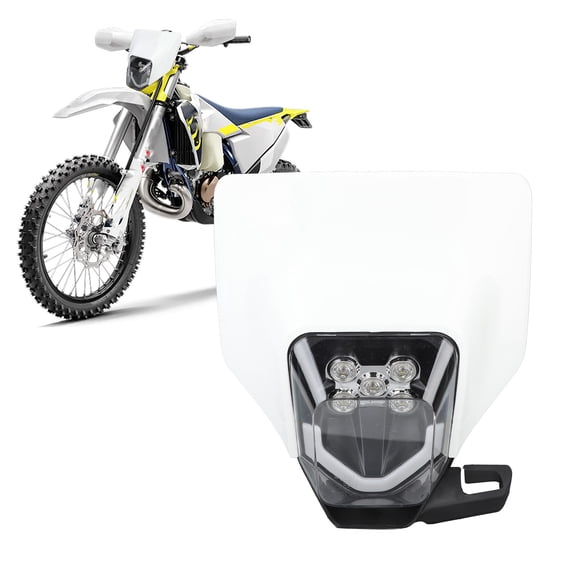 Elowen Motorcycle LED Headlamp Headlight Assembly, 35W Motorcycle LED Headlamp for FC TC FE TE White