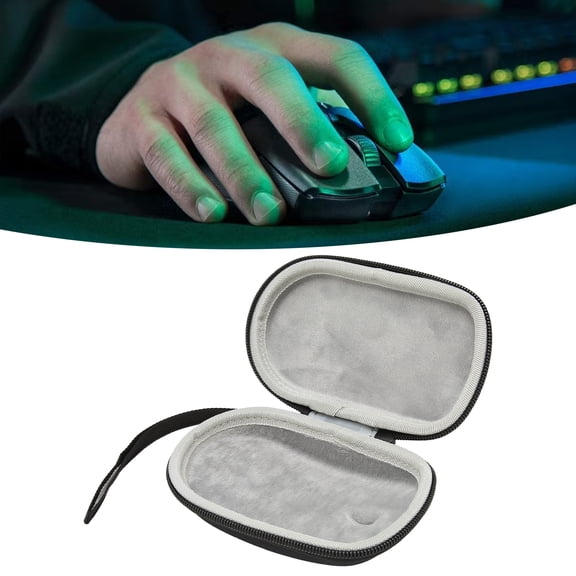 Elowen Mouse Portable Storage Bag Mouse Carrying Case, Travel Mouse Case Shockproof for Wireless Gaming Mouse