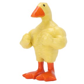 Elowen Muscle Duck FigurineMuscle Duck Plastic Funny Magnetic Key Holder Muscle Duck Statue Desktop Decor for Home Entryway Table