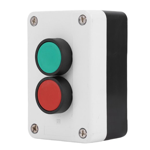 Elowen NO NC Push Button Station Momentary Push Button Switch Station NO Green NC Red IP65 Water Proof Start Stop Push Button Switch Box for Workshop Construction Site