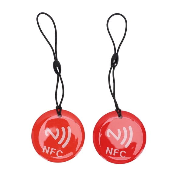 Elowen NFC Key Fob Nfc 10PCS NFC Keychain for NTAG213 Chips Programmable NFC Card Compatible All NFC Enabled Mobile Phones and Devices