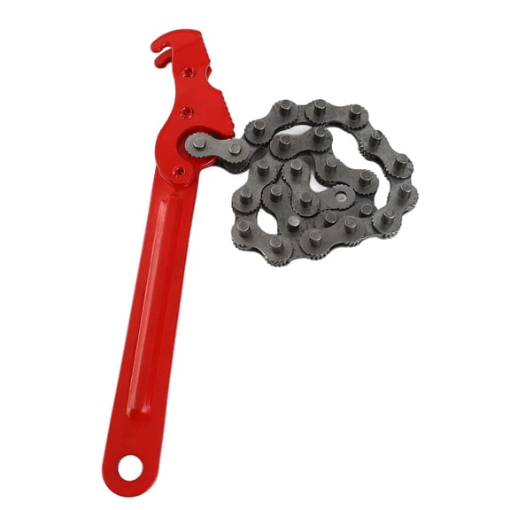 Elowen Oil Filter Oil Filter Pliers Aluminum Alloy Construction Chain Wrench, Remove Install Filters Clamp for Removal Repair Tool with Extreme Hardness and Durability, Convenient for 14cm