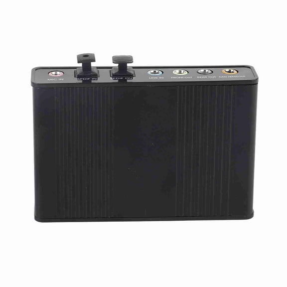 Elowen Optical Audio Sound Card6 Channel Sound Card USB External Digital Optical SPDIF Audio Output Adapter for PC