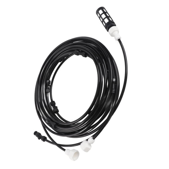 Elowen Outdoor GardenOutdoor Misting System Efficient 29.5ft Pump Filter Nozzles Power Supply Garden Mist Hose Kit Patio Backyard