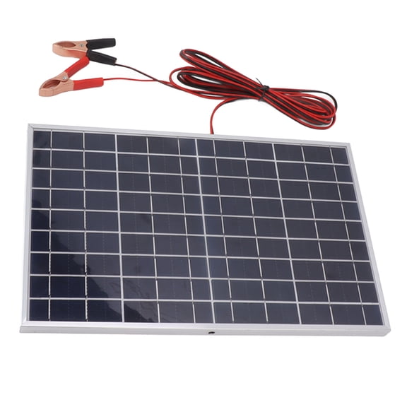 Elowen Polycrystalline Solar Charger Solar Panel, Widely High Efficiency 15W 18V Polycrystalline Solar Charger Durable Portable for Farming Household