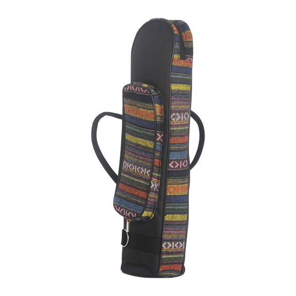 Elowen Portable Brass Instrument Bag Trumpet Case Portable Brass Instrument Bag Trumpet Gig Bag Lightweight Padded Trumpet Carrying Bag Thickened 600D Oxford Fabric Accessory Pocket with Shoulder