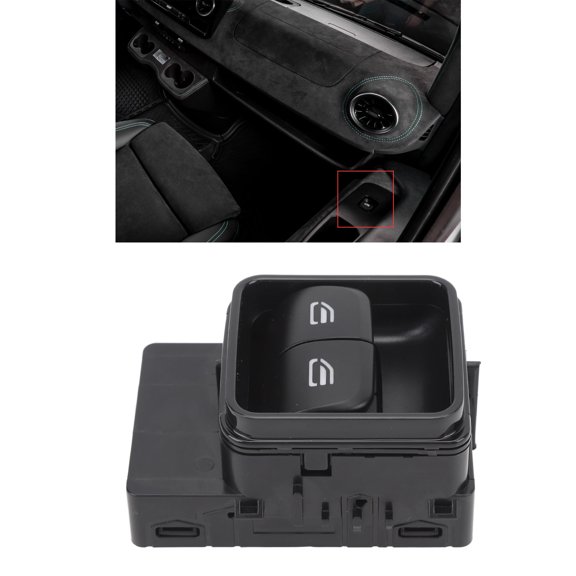 Elowen Power Window Responsive Front Window Control Switch, Power Window Switch with Premium ABS Materials for Sprinter 907 910 2018 to 2022, Direct Fit for Installation