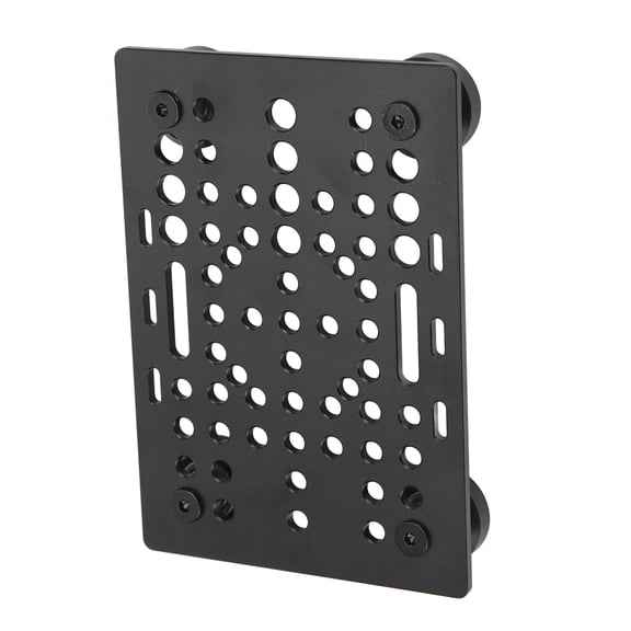 Elowen Printer Linear Universal Domary High Strength Aluminum Gantry Panel, Black Anodized Universal Guide for Milling Machine, with Folding Slots, for CNC Lathe & Drilling Machine