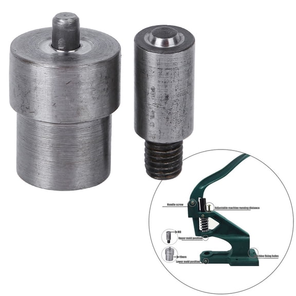 Elowen Puncher Hand Press Machine Setter Eyelet Puncher Grommet Die Mold Manual Installation Tool 6mm