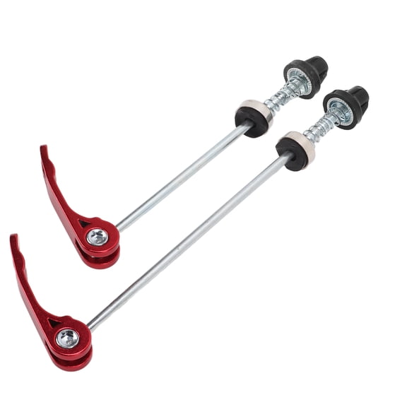 Elowen Quick Release Skewers Road Bike Clip Lever, Bicycle Wheel Hub Skewers Easy To Install for Cycling Red