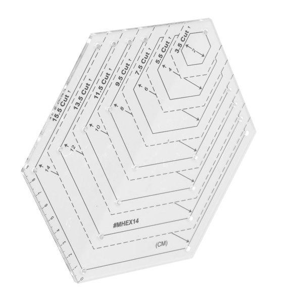 Elowen Quilting Template Template, High Accuracy Ruler for Drawing for Cutting for Plate Making