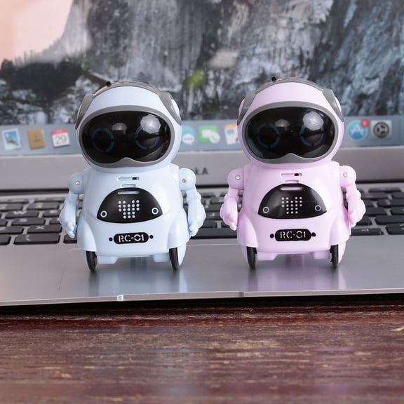 Elowen RC Robot Singing 939A Pocket Robot Talking Interactive Dialogue Voice Recognition Record Singing Dancing Telling Story Mini Robot Toy
