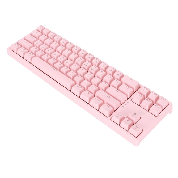 Elowen RGB Keyboard Mechanical Keyboard, Blue Switch Type C Mechanical Keyboard for Typing Pink