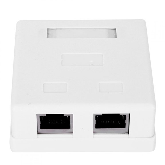 Elowen RJ45-8P8C Mount Box Low Voltage Box, Cable Box Mount Slotted Back for Network Wiring