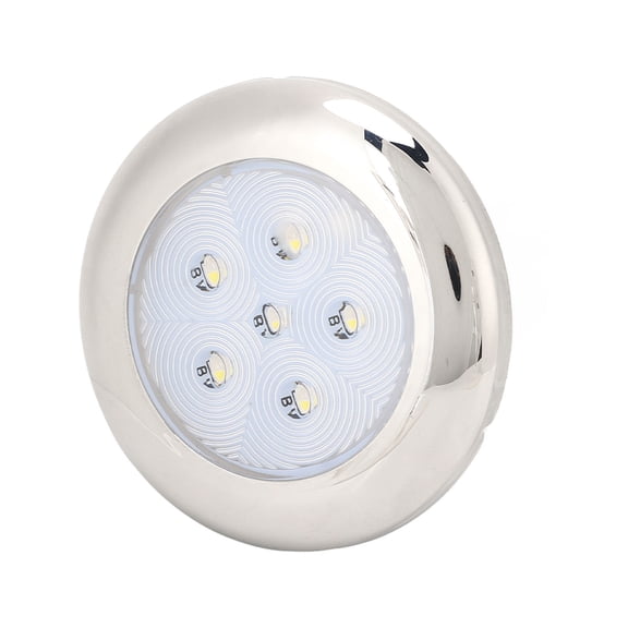 Elowen RV Ceiling Dome Light RV Ceiling Dome Light, Energy Saving 6 LED White Blue Light Wide Fitment 2W Boat Cabin Lights Durable for Boat