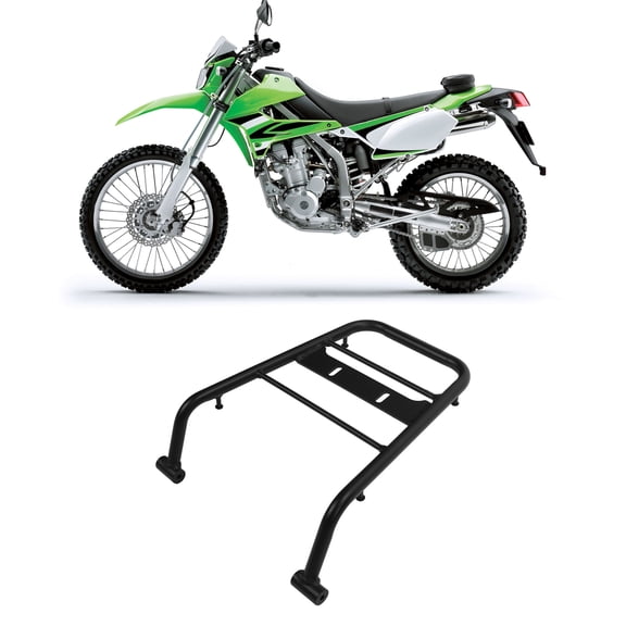 Elowen Rear Seat Luggage Carrier Motorcycle Rear Luggage Rack, Rear Seat Luggage Carrier Black for Motorbike Accessory Replacement for D-TRACKER-X KLX250 2008-2016