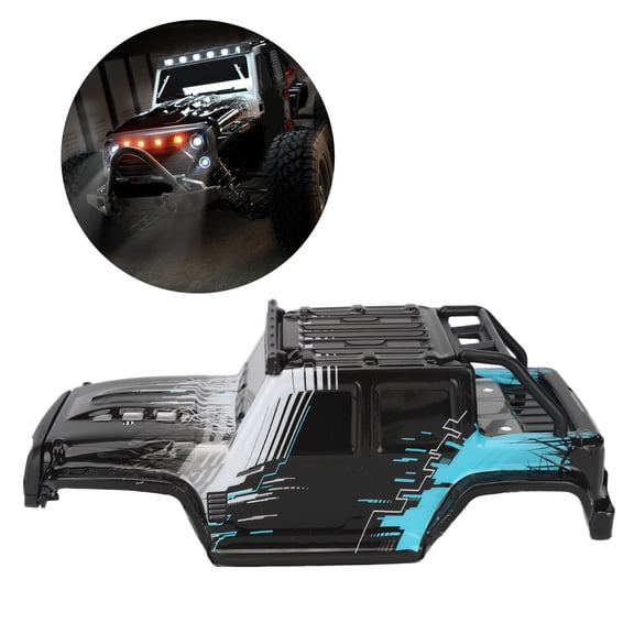 Elowen Remote Control Car Shell Strong Impact RC Car Cover Delicate Prints Reliable Protection Fit for SCY 16103PRO 1/16 RC Car