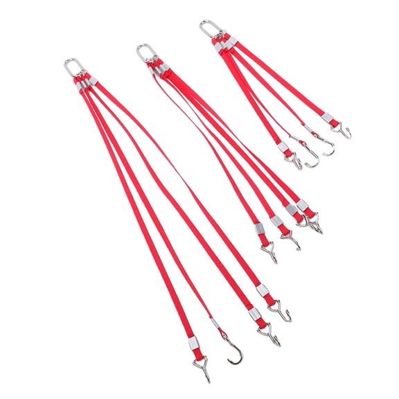 Elowen Remote Control Crane Lifting Chains 3PCS 1/50 Scale Crane Model Accessories Hoist Chains Lifting Straps Hooks for Construction Vehicle Display Simulation Scenes 10/15/20cm RC Crane Rigging Set