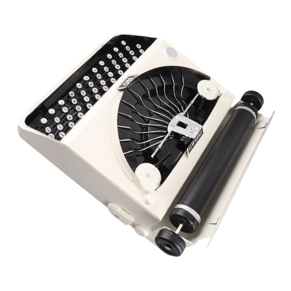 Elowen Retro Typewriter Decoration Typewriter Model, Polished Iron Structure Versatile Typewriter Decor for Tabletop Ornament