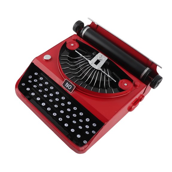 Elowen Retro Typewriter Display Model Retro Typewriter Model, Sturdy Typewriter Table Decor for Home Studios Offices Cafes