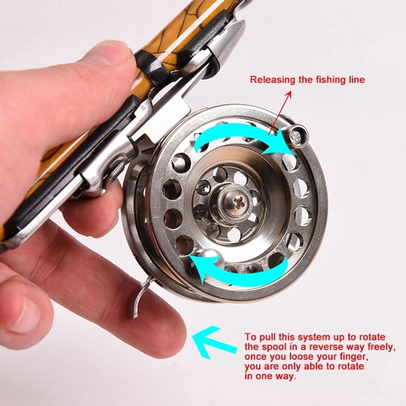 Shieny Right Handed Fly Reels Fishing Fly Fishing Reel Right Handed Aluminum Alloy Smooth Ice Fishing Reels Fly Reels Fishing Accessories