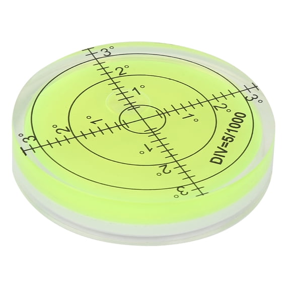 Elowen Round Bubble 60mm Diameter Measuring Tool Round Level Bubble with Scale Camera Platform Balance