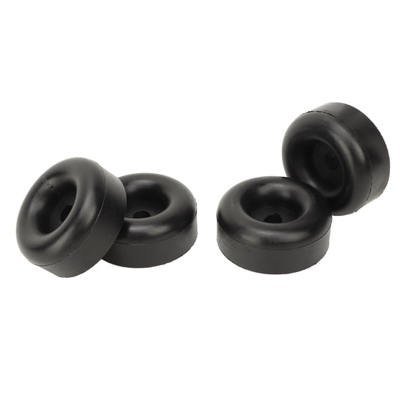 Elowen Round Rubber Bumper Round Rubber Feet Bumpers, Cushion Protection Trailer Ramp Door Bumper Vibration Absorption 1in Thickness Height Reduce Noise Round for RV