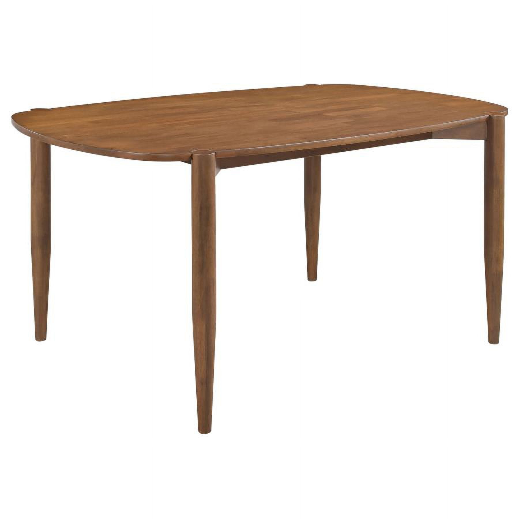 Elowen Round Solid Wood Dining Table Light Walnut - Walmart.com
