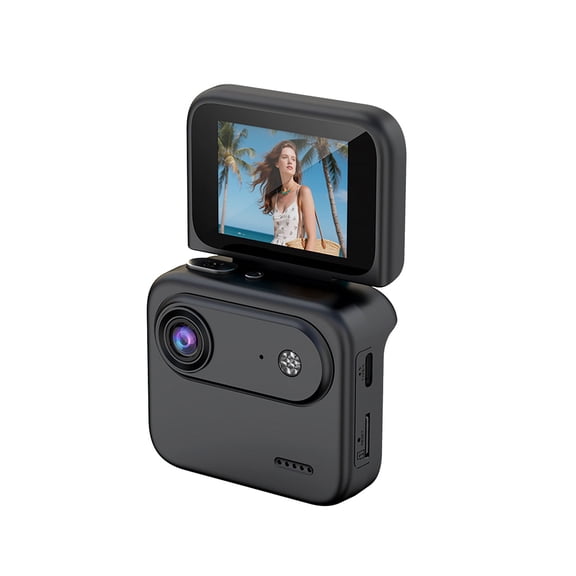 Elowen Screen Camera 4K Action Camera Image Stabilization Wide Angle Lens Cycling Sports Camera
