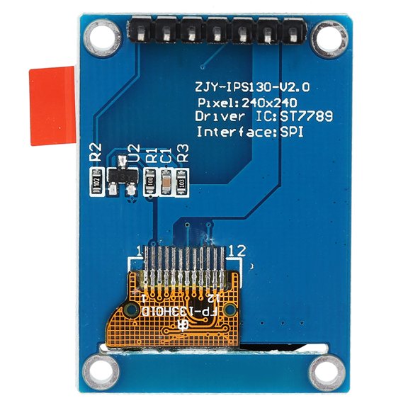 Elowen Screen Module Color LCD Display Module 1.3 Inch High Resolution SPI Interface for Various Equipment