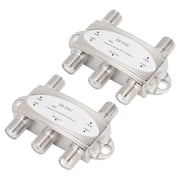 Elowen Signal SplitterSatellite Signal Switch, DiSEqC 1.0 Switch 2PCS for FTA Receiver