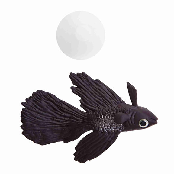 Elowen Silicone Small Fish Artificial Small Fish, Silicone Simulation Fish Ornament for and Salt Water Aquariums, and Easy to Clean Decorative, Ideal for Increasing Vitality, Funny Design