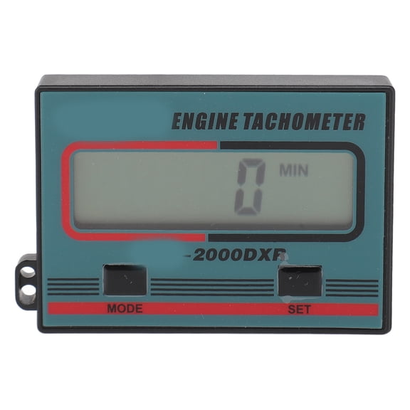 Elowen Small Engine Pulse Tachometer Lawnmower Pulse Engine Tachometer, Digital Induction Pulse Engine Tachometer for Fuel Gasoline Engines