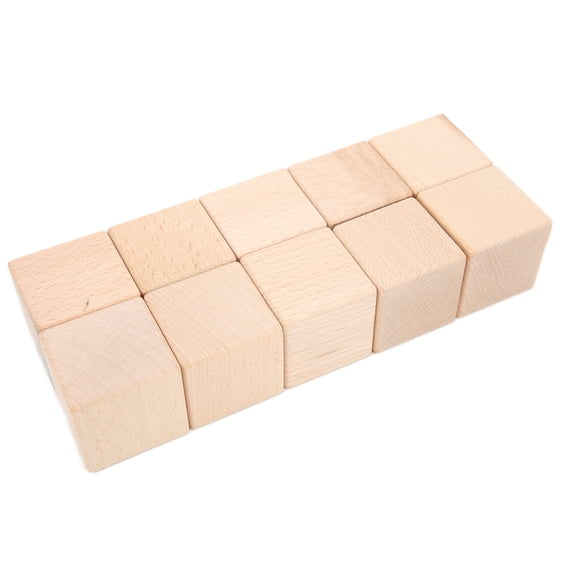 Elowen Small Wood Cubes Small Wood Cubes, Smooth Surface Unfinished Wooden Blocks for Crafting for Home Decoration