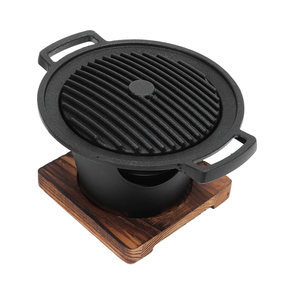 Elowen Smokeless Barbecue Grills Home Barbecue Grills, Japanese Barbecue Pan Even Heat for Picnics