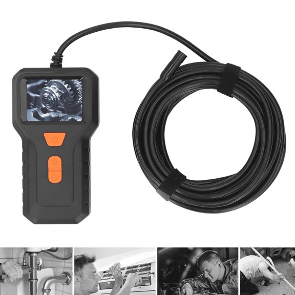 Elowen Snake Camera Industrial Inspection Camera, Copper Core Cable 360 Rotable Sewer Camera 2 Inch HD Screen 1920x1080 Resolution for Technical Maintenance