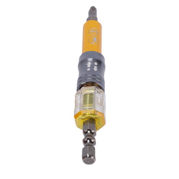 Elowen Socket Screwdriver Bit Screwdriver 3 in 1 Extension Socket Screwdriver Bit 110mm Multi Functional Magnetic Screwdriver Bit Socket for Electric Drill Yellow