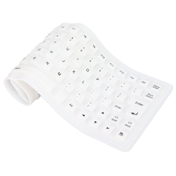 Elowen Soft Silicone Keyboard Silent Foldable Silicone Keyboard, Soft Comfortable Portable Keyboard for PC, ,Dust Proof with,, , USB Wired, Number of Keys, 85 Keys