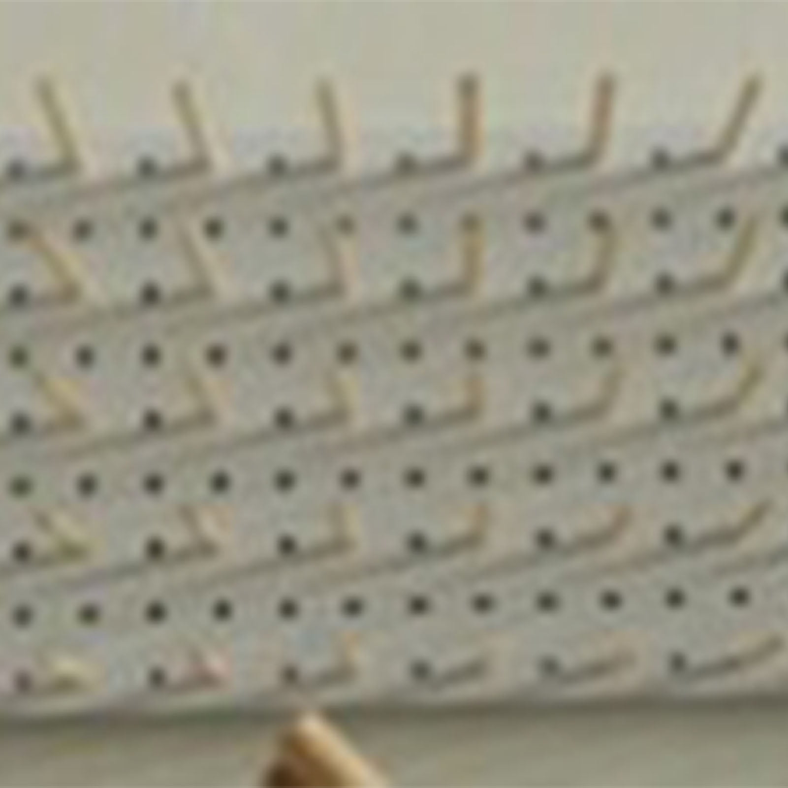Elowen Spool Peg Board Mount Display Pegboard, White Pegboard 11.8x11.8in with 25 Wood Pegboard Hook for Sewing Thread